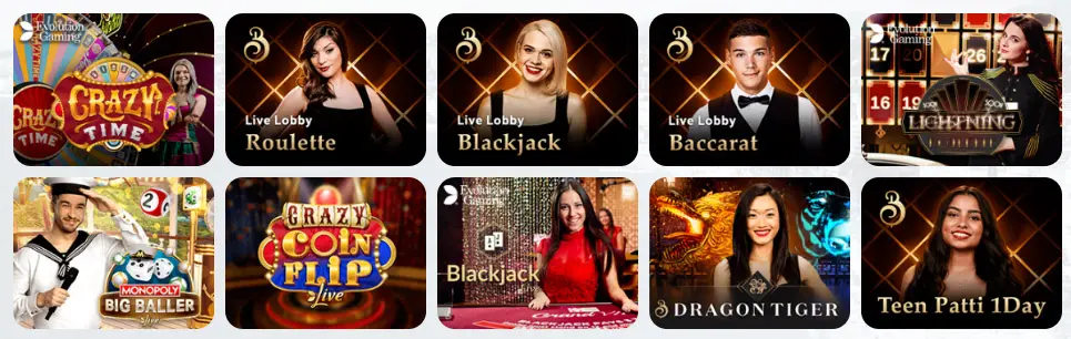 Giochi di casinò dal vivo GIOCOYES CASINO