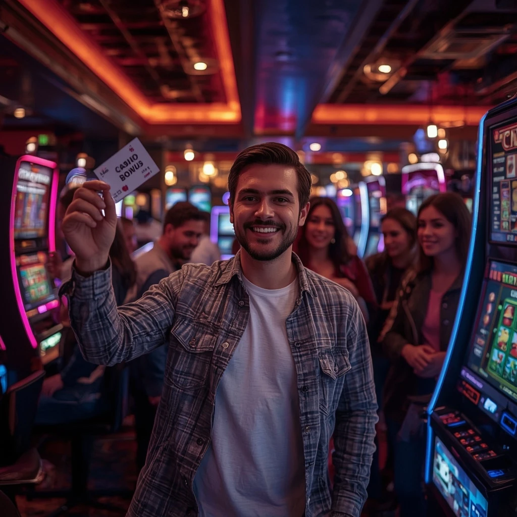 una persona con un bonus del casinò Giocoyes Casino